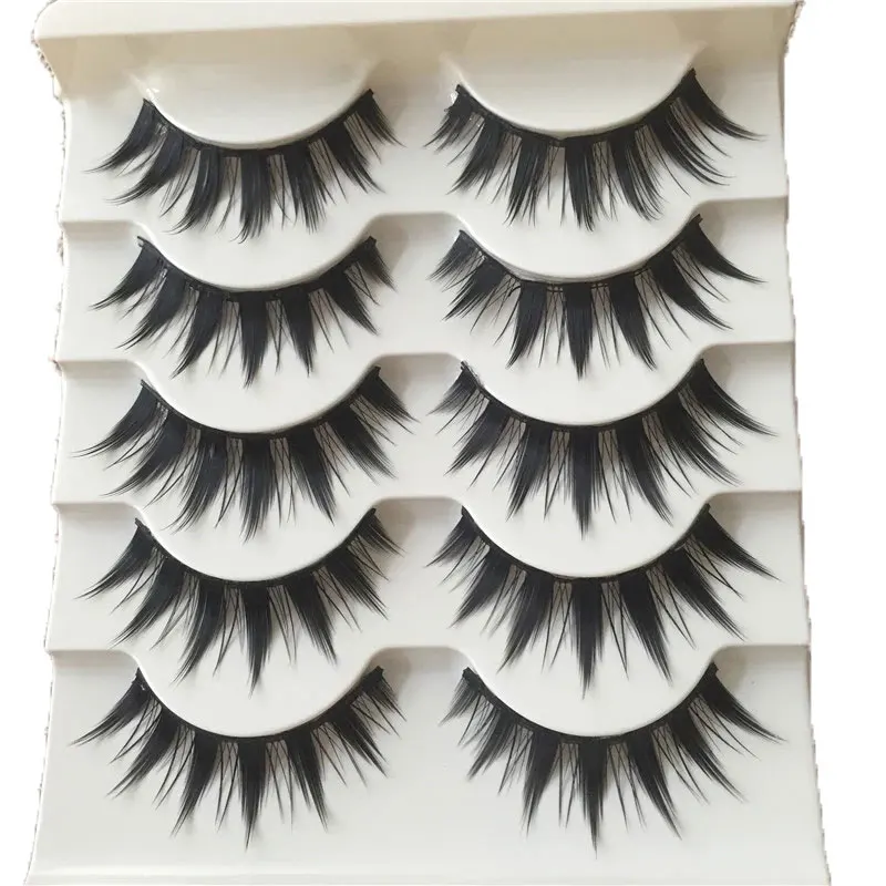 Cosplay&ware 5 Pairs Eyelashes Cos Dance Performance Eyelash Handmade Acrylic Cross Female Japanese 3d Natural Lashes Cosplay -Outlet Maid Outfit Store S8626bb64f39c4cebbb883e0f61359aa7I.jpg