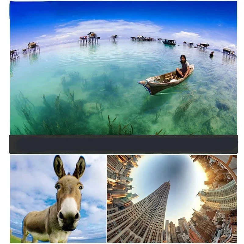 범용 휴대 전화 렌즈 피쉬 아이 광각 매크로 전화 클립 카메라 렌즈 0.67X HD 렌즈 액세서리 아이폰 안드로이드