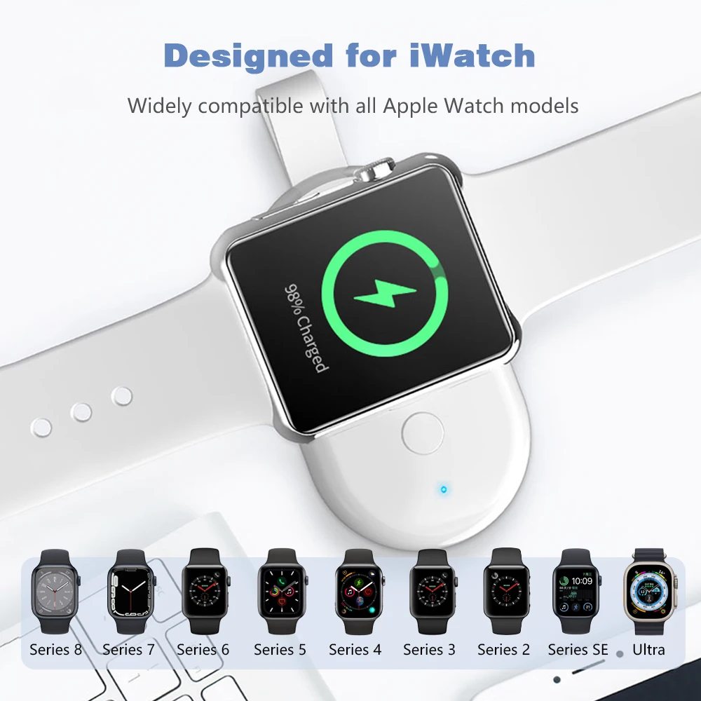 Mini Power Bank for Apple Watch,iWatch Wireless Charger for Apple
