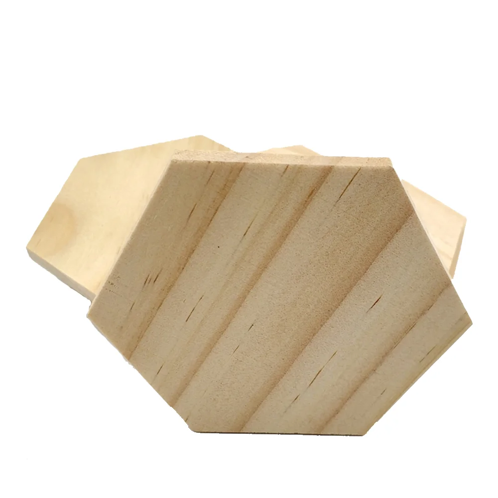 25pcs 5mm thick Unfinished Hexagon Wood Pieces Blank Wooden Hexagon Shape  Cutouts Slice Wooden Tile Slabs Cutouts for DIY Crafts - AliExpress