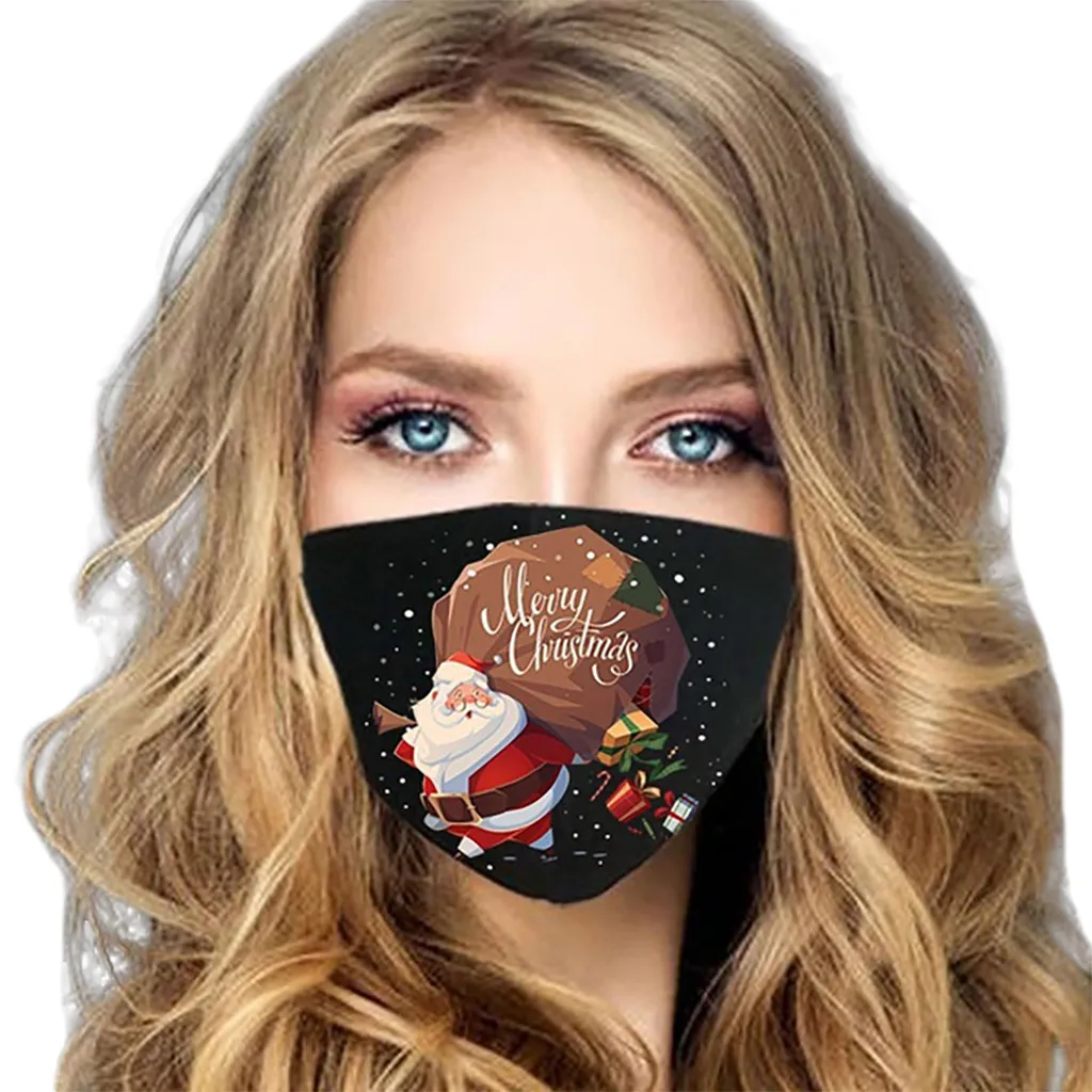 5 Pcs Christmas Dust-Proof Windproof Foggy Haze Breathable Cycling Mask Cubre Bocas Desechables Disposable Mouths Covers 3