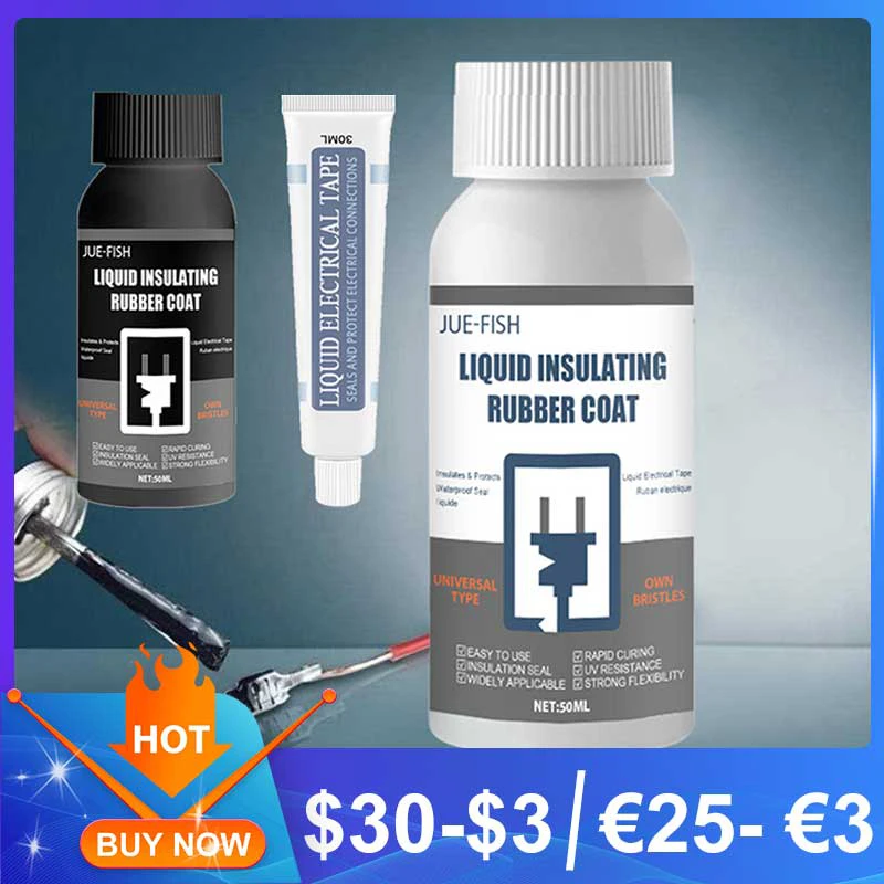 30/50Ml Rivestimento In Gomma Isolante Liquido Impermeabile Sigillante Ad Asciugatura Rapida Sigillante Liquido Nastro Adesivo Sigillante Elettronico