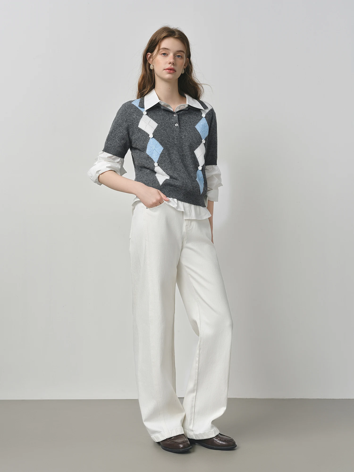 FSLE متقلب قصيرة الأكمام محبوك قمم تي شيرت للنساء...