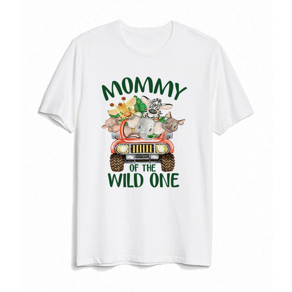 Baby Wild One Family Matching Outfit Jungle Party Dad Mom Sister Brother Baby Look Clothes T-shirt One Birthday Family Shirt Top 3