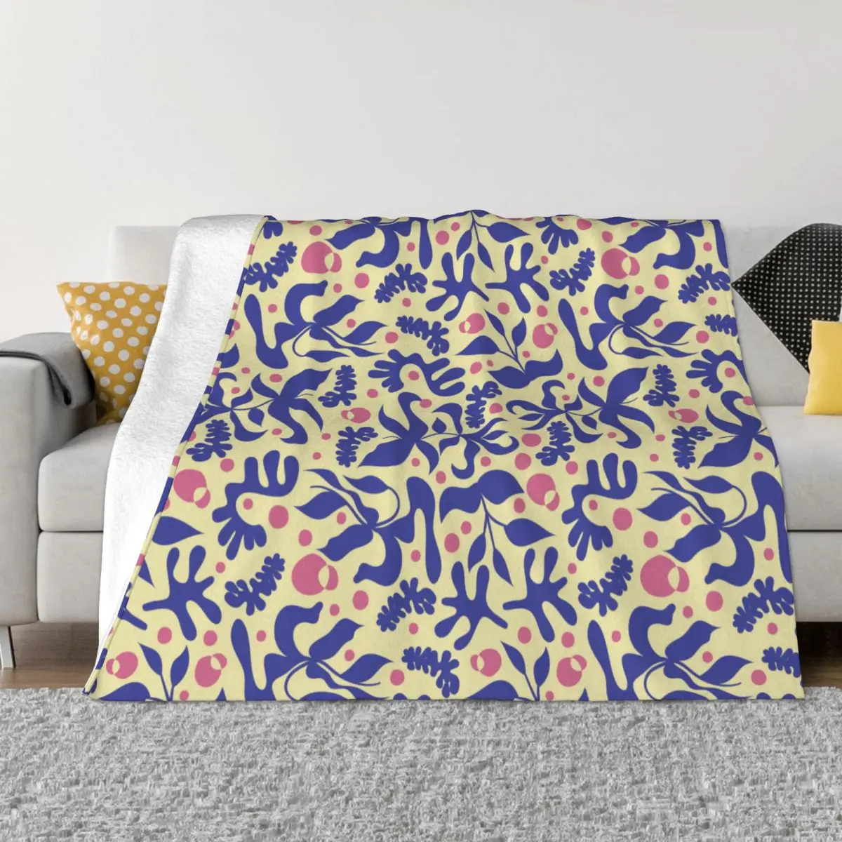 

Matisse Art Colorful Blanket Flannel Printed Multi-function Super Warm Throw Blanket for Bedding Office Rug Piece