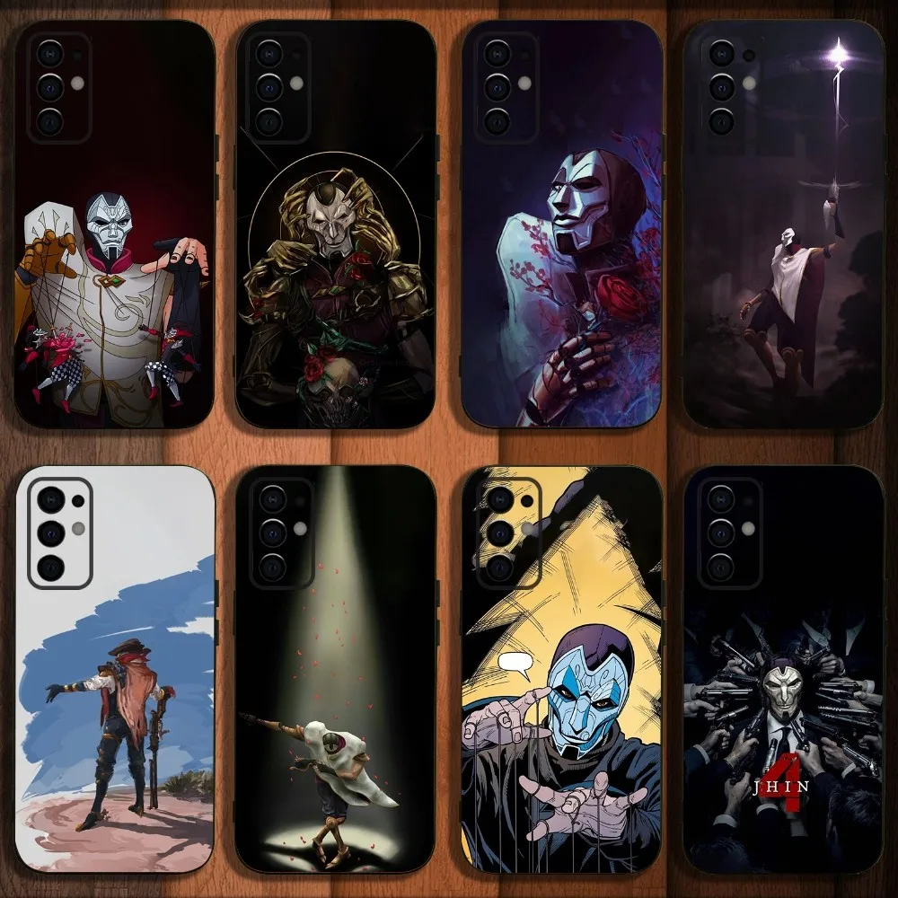 Чехол для телефона Khada J-Jhin для виртуарной игры для Samsung S24,S21,S22,S23,S30,Ultra,S20,Plus,Fe,Lite,Note,10,9, блестящий черный мягкий чехол