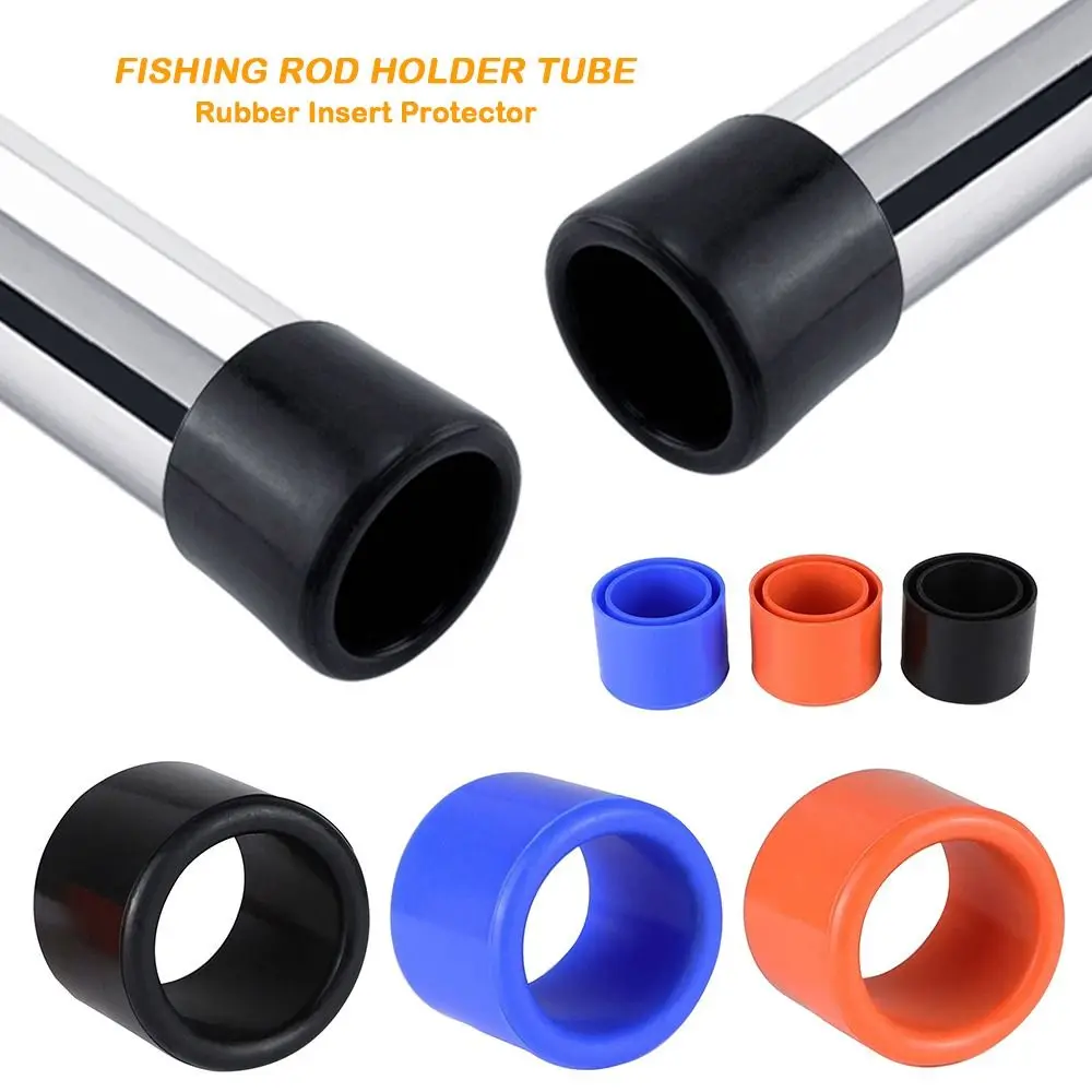 Rubber Material Fishing Rod Holder Tube Protective Design Tube