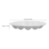 Round Ruffle Egg Tray Deviled Egg Plate Easter Egg Platter Ceramic Egg Holder Egg Serving Tray Snail Dish Escargot Ceramic Dish 3