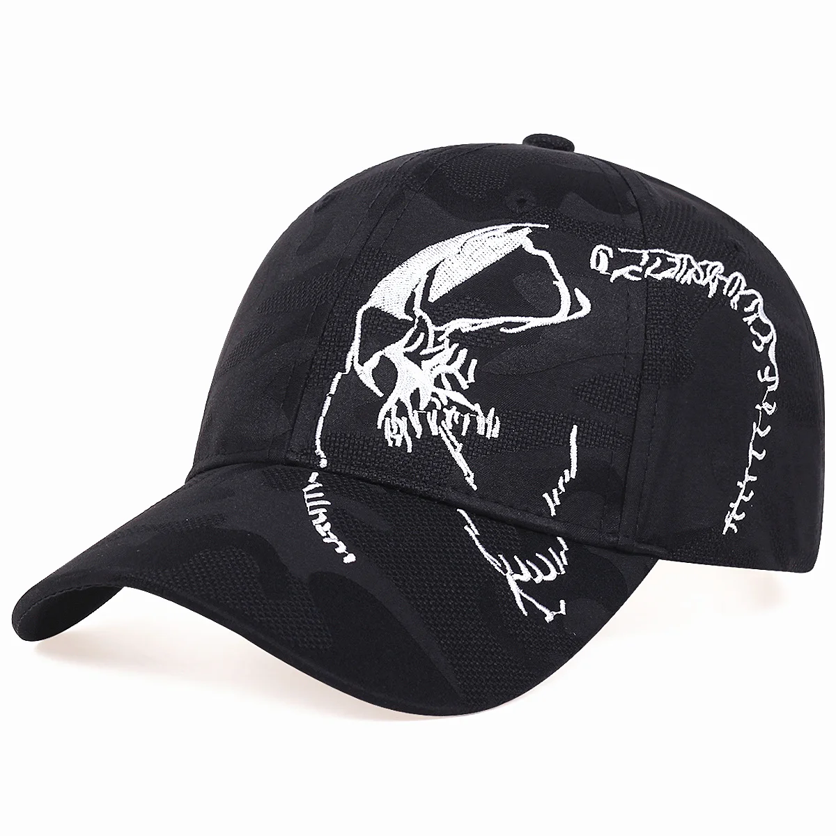 Berretto da baseball da esterno in cotone unisex di alta qualità con teschio ricamato Snapback Cappelli sportivi di moda per uomo e donna Cap Bone Garros_voghion.com