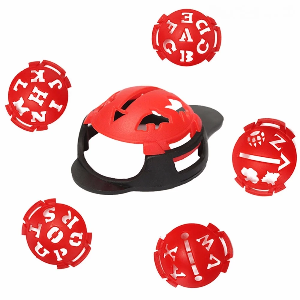 Golf Ball Line Liner Marker Template Drawing Alignment Marks Sign Tool Golf Scriber Professional Ball Liner 6Pcs