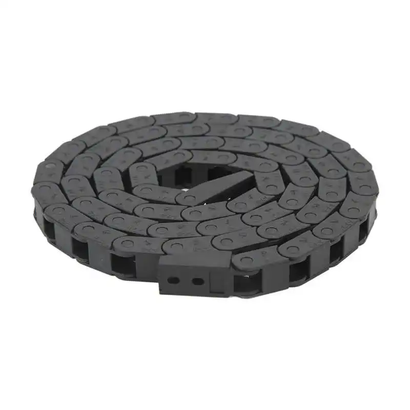Plastic Cable Chain Cable Carrier Cable Chain 7x7 10x10/15/20/30/40mm Cable Drag Chain Wire Carrier With End Connectors for CNC Machines 550mm/1000mm Length