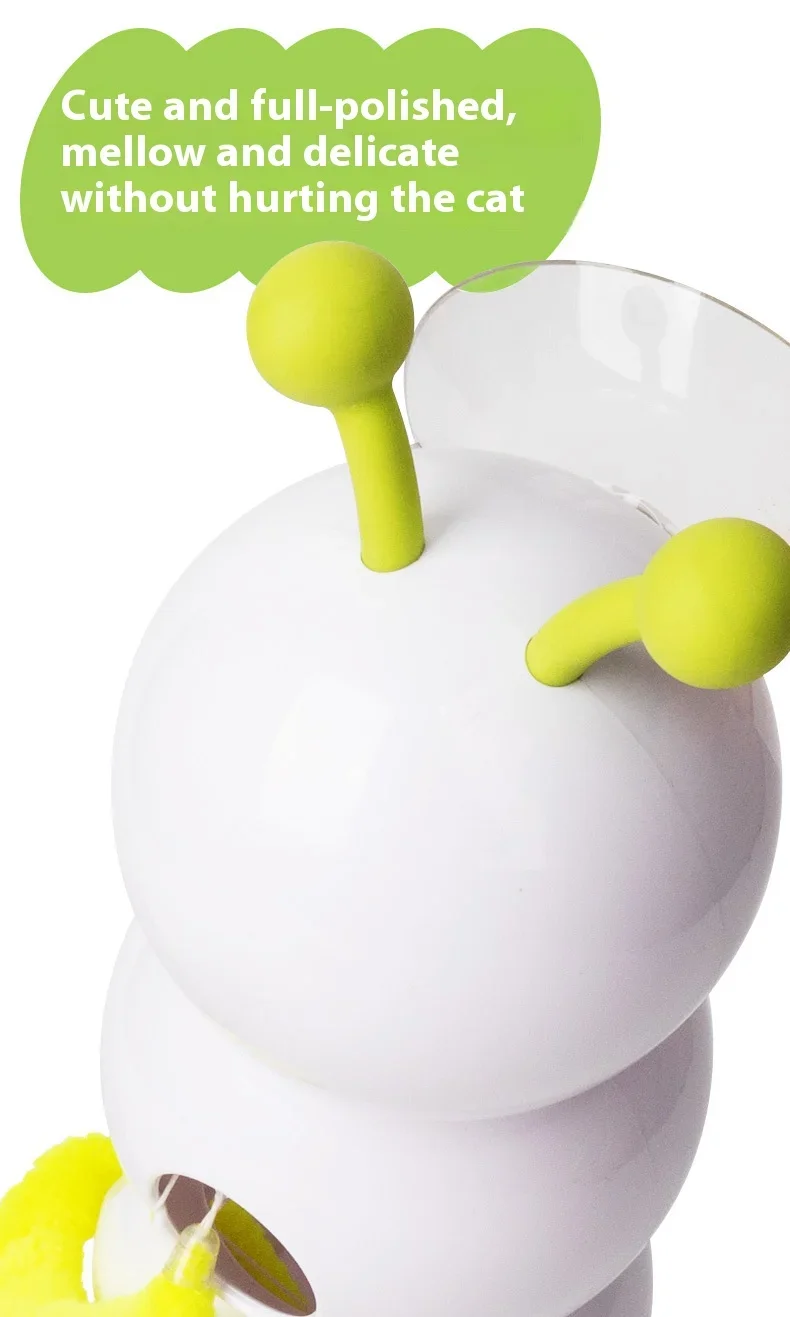 Interactive Cat Teasing Stick - Scratch Resistant USB Rechargeable Toy
