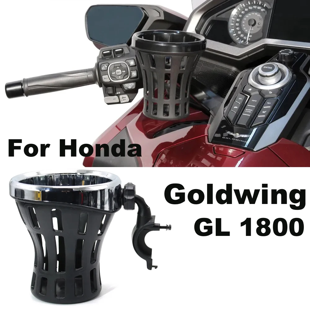 Per Honda Gl1800 Moto Passeggero Bottiglia D'Acqua Bere Bere Tazza Maglia Cesto Supporto Staffa Goldwing Gl 1800 F6B Gold Wing