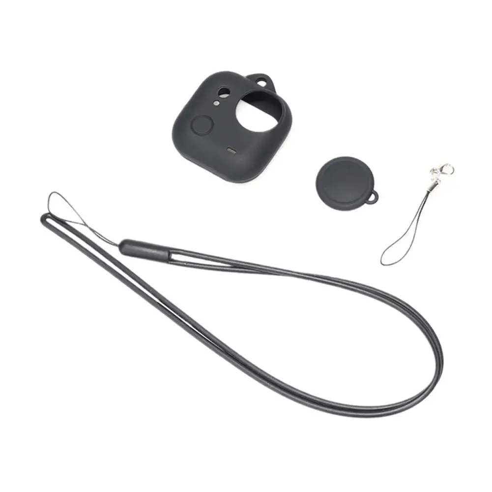 Silicone Protective Cover with Hand Strap - Durable Anti-Drop Camera Lens Case