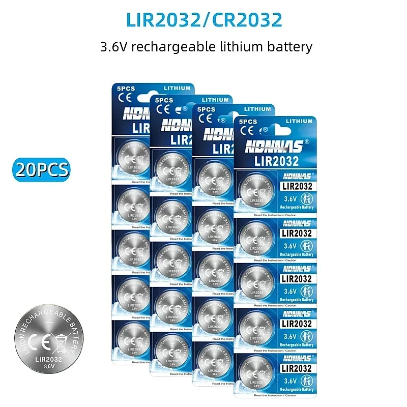 20pcs LIR2032