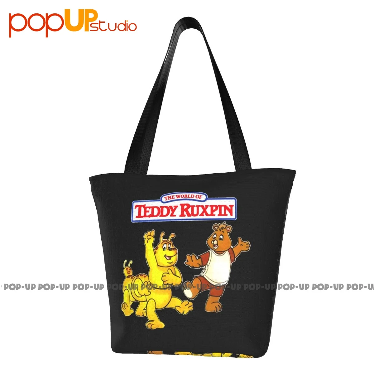 Teddy Ruxpin 80S Cartoon Funny Handbags All-Match Shopping Bag Supermercato