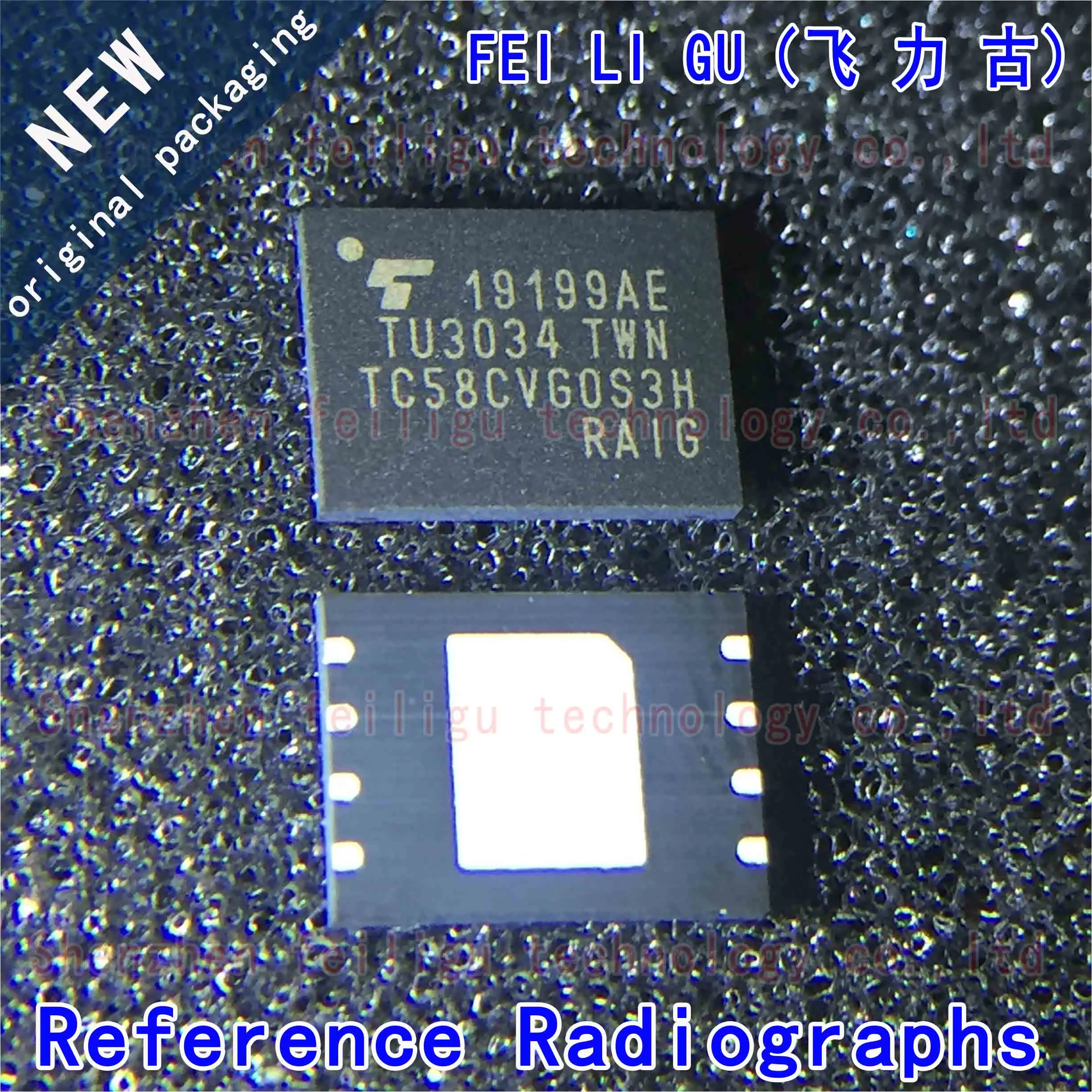 1PCS 100% New Original TC58CVG0S3HRAIG TC58CVG0S3H Package:WSON8 FLASH-NAND 1Gb Memory Chip 1pcs 100% new original mx25l25635fz2i 10g mx25l25635fz2i package wson8 flash nor memory 256mb chip