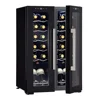 24-Bottle Dual-Zone Wine Cooler with Split Storage & Touchscreen Controls Freestanding Refrigerator Red White and Rosé Wines 1