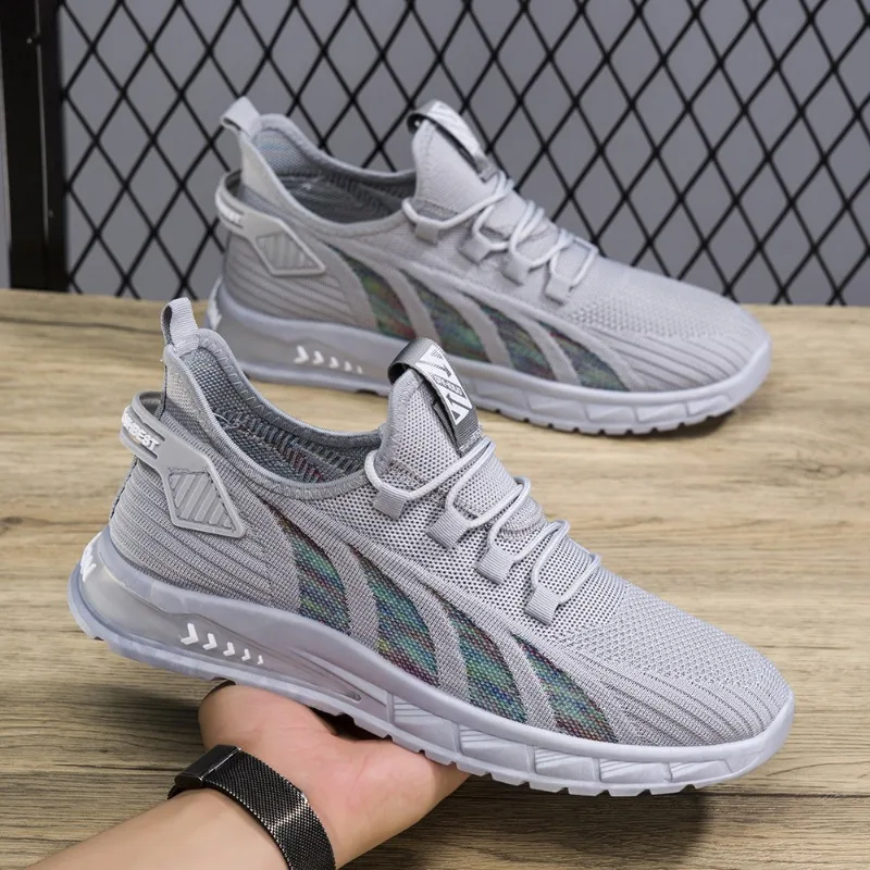 Men's Sneakers Mesh Breathable Casual Shoes Outdoor Comfortable Lightweight Running Shoes for Men Lightweight Tennis Shoes 2