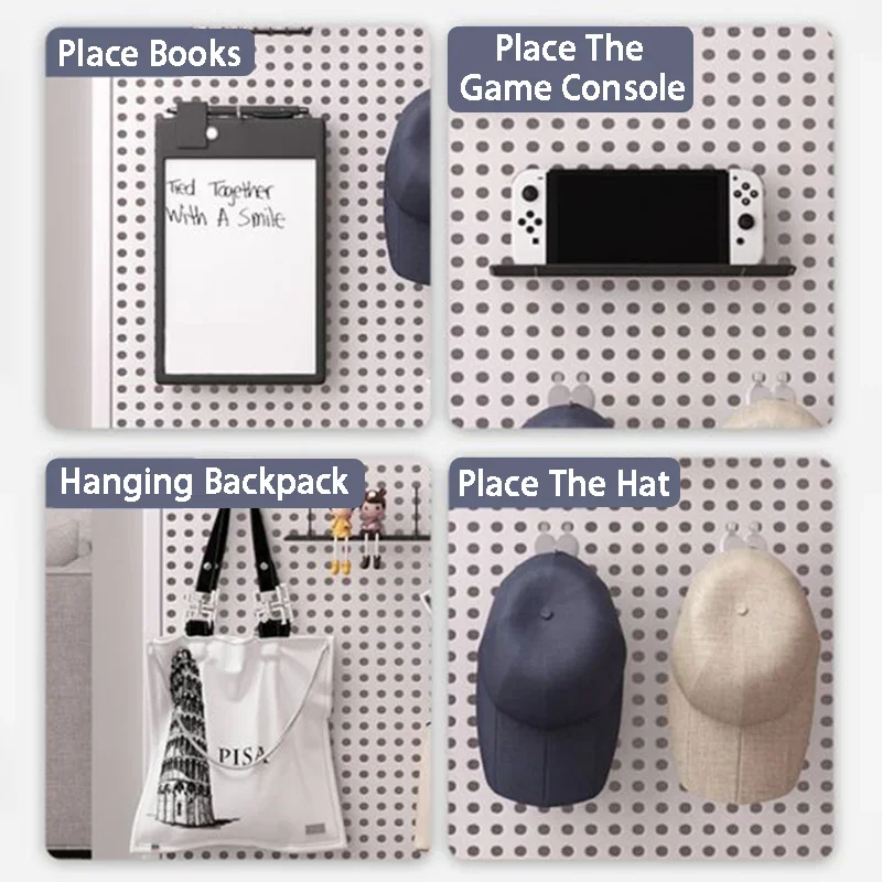 Wall Mounted Tool Organizer Pegboard Universal Hardware Tools Storage Hanging Shelf Portable Repair Tools Packaging Warehouse