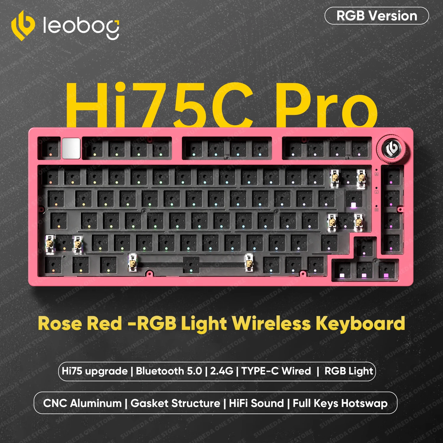 Leobog Hi75C Hi75 Hi75C プロアルミワイヤレスカスタムメカニカル