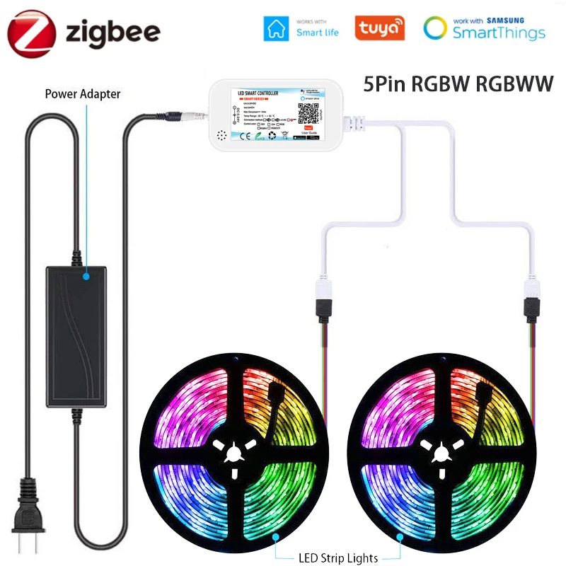 Светодиодная лента Zigbee 3 0 5050 RGBW RGBWW 4 в 1 | Лампы и освещение