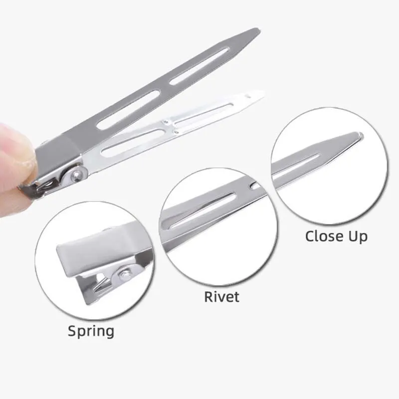 Positioning Hair Clips Make-up Artist Hand Push Corrugated Studio Styling