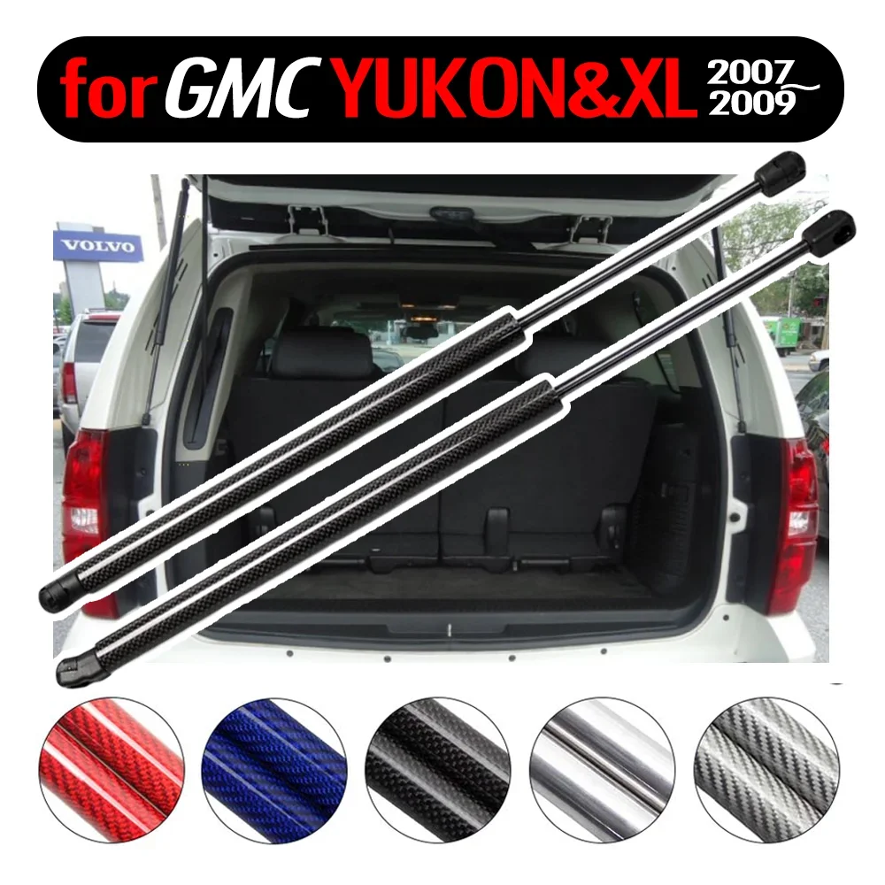 carbon fiber Rear trunk Lift Support gas Strut Prop Rod For Chevrolet Suburban For GMC Yukon&XL 2007-2014 SUV