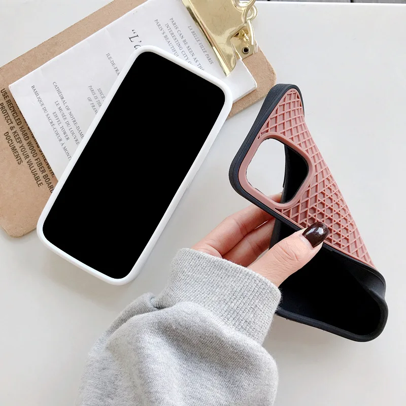 Фото Чехол для телефона с Вафельной подошвой для iPhone 11, 12, 13 Pro Max, XS, XR, X, 6, 7, 8 Plus, SE 2020, Мягкий Силиконовый противоударный чехол-накладка для фургонов №3