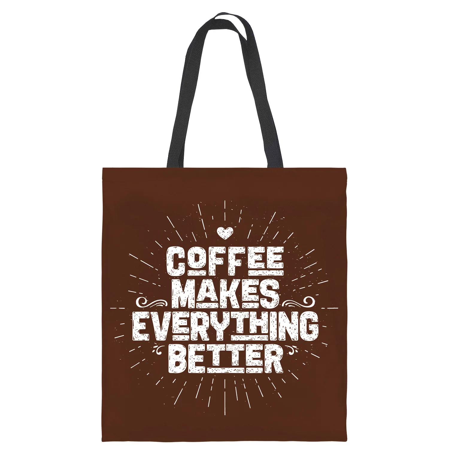 Coffee Shop Advertisement Bag Gift Handbag Fashion Handbag Large Capacity Shopping Totes Ladies Shopping Bag Can Be Personailzed classic bag scarf fashion twill satin print scarf ladies luxury brand tied handbag ribbon ladies headscarf headband mq17