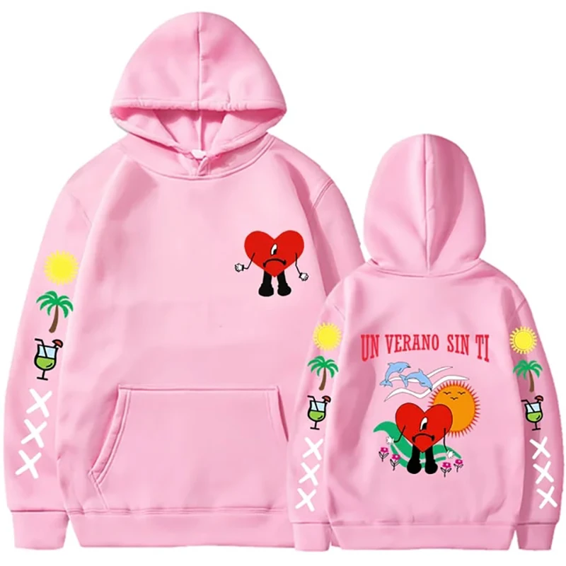 Funny Bad Bunny Hoodies Un Verano Sin Ti Print Men Woman Streetwear Hoodie Hooded Pullover Unisex Tracksuit Clothing Sweatshirts 3
