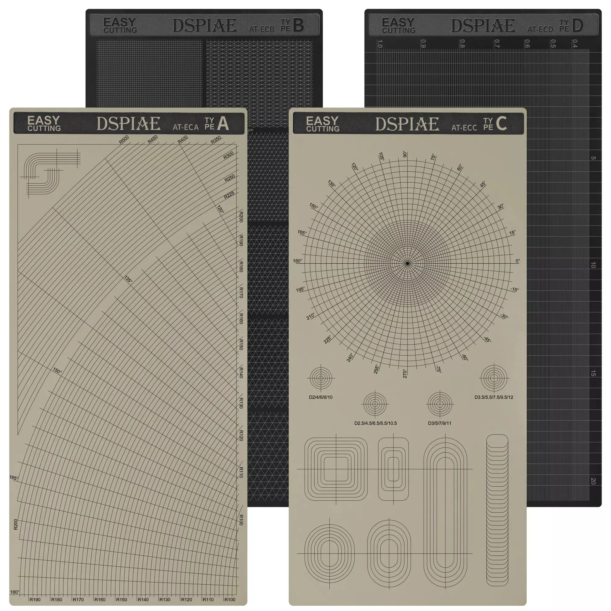

DSPIAE MASKING TAPE CUTTING MAT(CONCENTRIC CIRCLES)