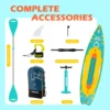Adventure 11'34"6" Standing Paddle Board SUP - Speed Storage and Durability for Your Outdoor Escapes Fishing Surfing Sea Paddle