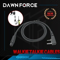 For FCS-TACTICAL AMP Tactical Headset V20 V60 PTT Connects Cable Adaptor Connector Standard KN6 to BAOFENG KENWOOD TYT 1