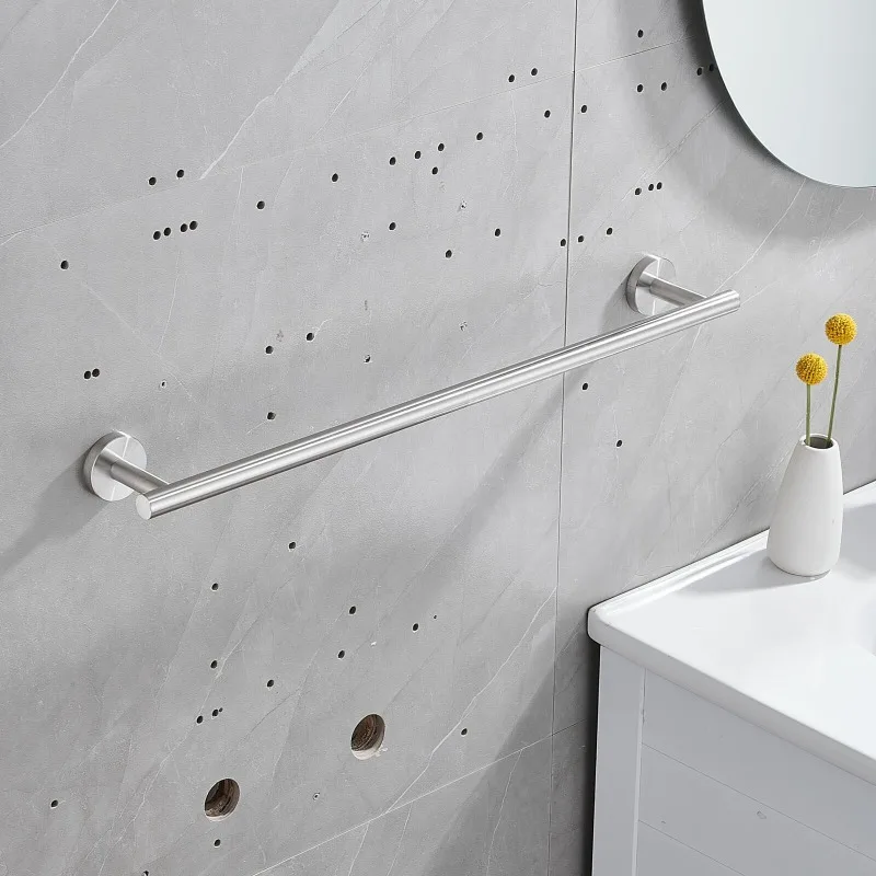 Bathroom Towel Rack 24 Inch Towel Bar Stainless Steel Towel Holder Silver Black