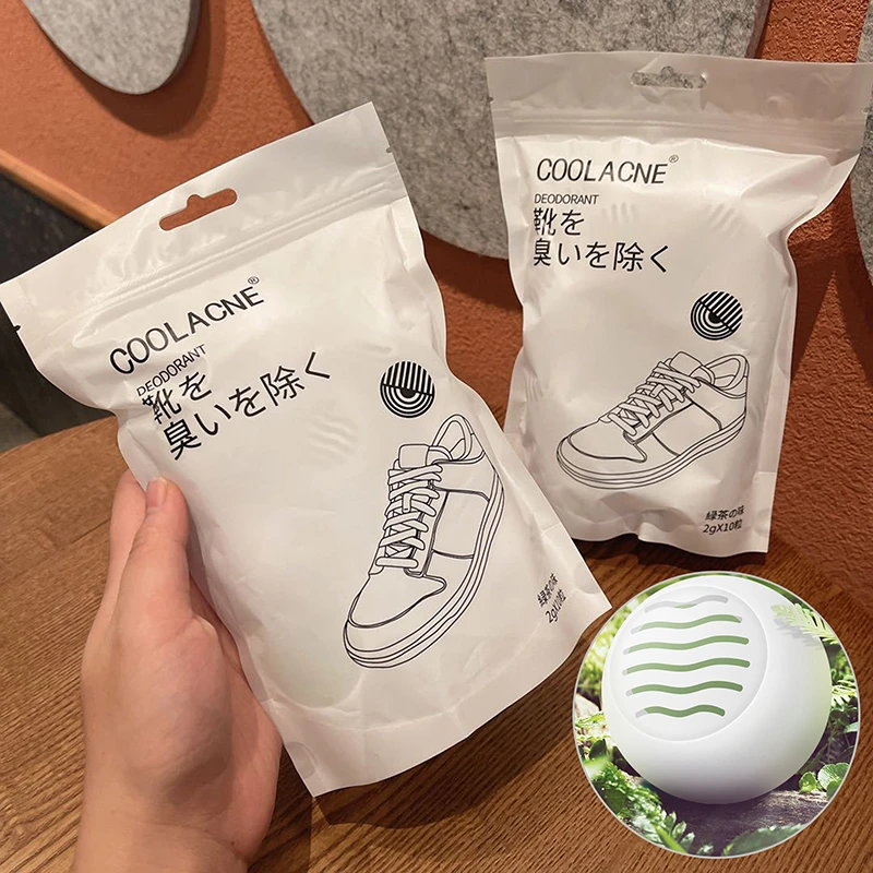 10Pcs Deodorizer And Freshener Balls For Shoes Tea Fragrance Essential