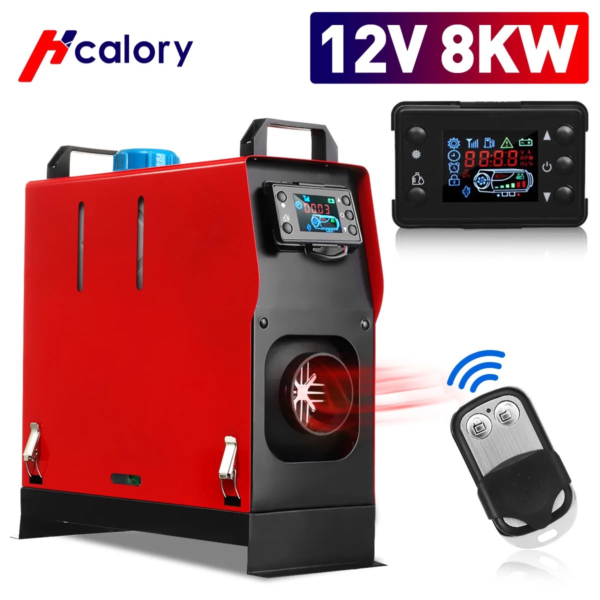 Hcalory Diesel Single Hole Lcd Monitor Parking Warmer For Car Truck Bus  Boat Rv Air Heater All In One Unit 5-8kw 12v Car Heating - Heating & Fans -  AliExpress