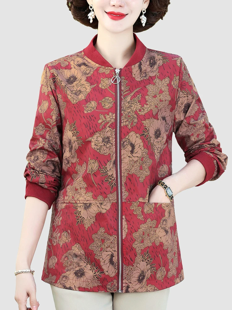 

Print Women's Trench Coat 2023 New In Outerwears Spring High Quality Long Sleeve Coat Women Zipper Trench Coat For Women