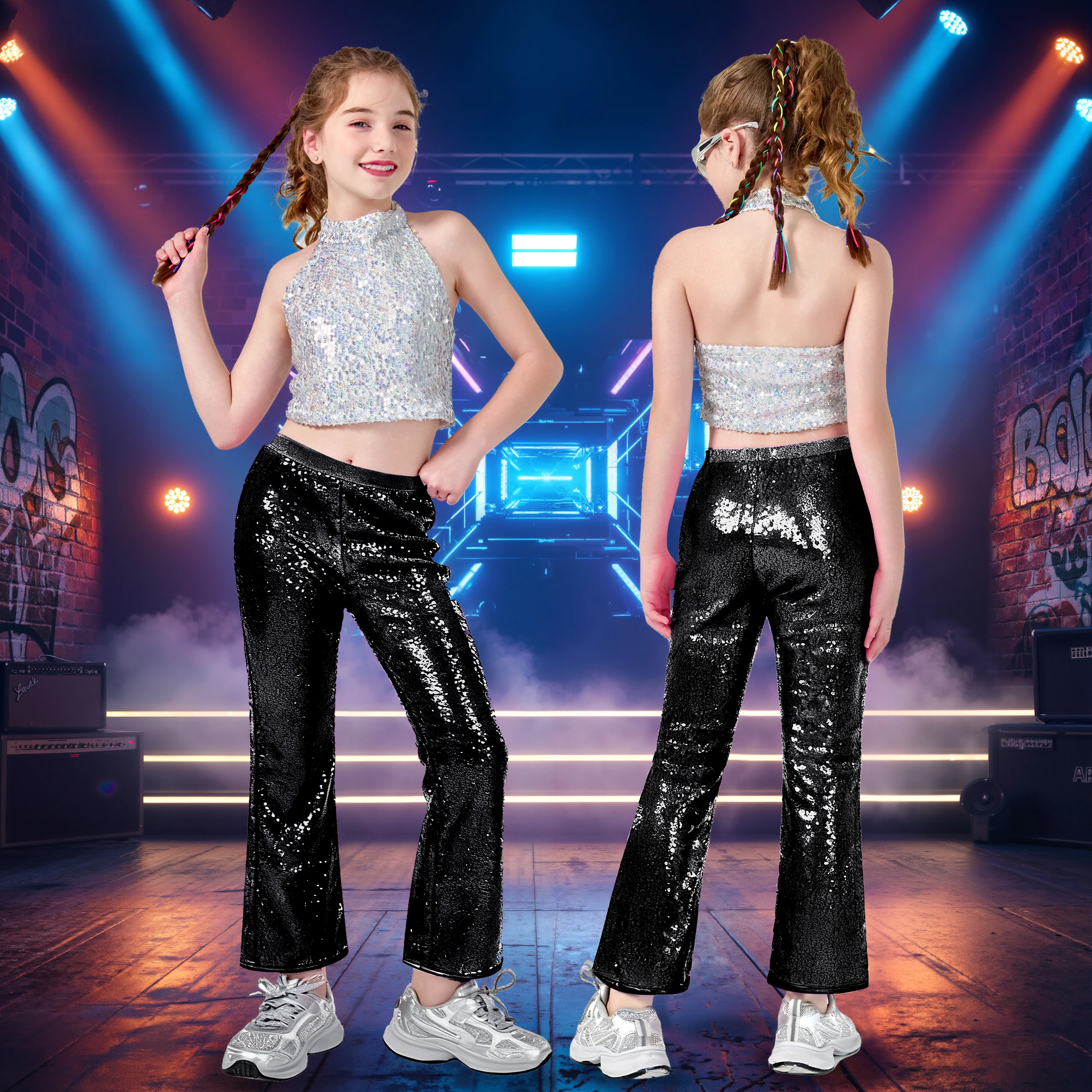 パンツ BELPER / GLITTER SKIRPANTS BELPER(ベルパー)のGLITTER SKIRPANTS SILVER(パンツ)の通販