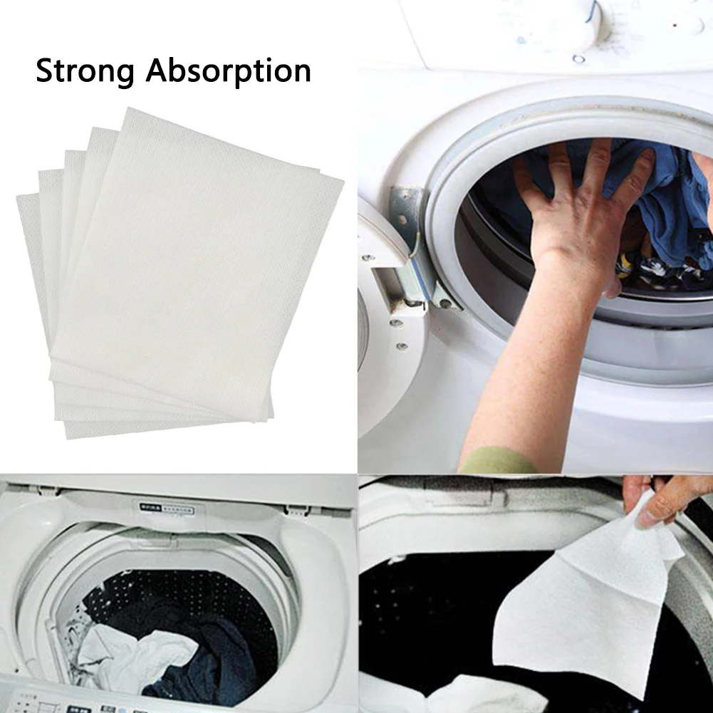 100pcs Color Catcher Sheet Washing Machine Proof Color Absorption Sheet