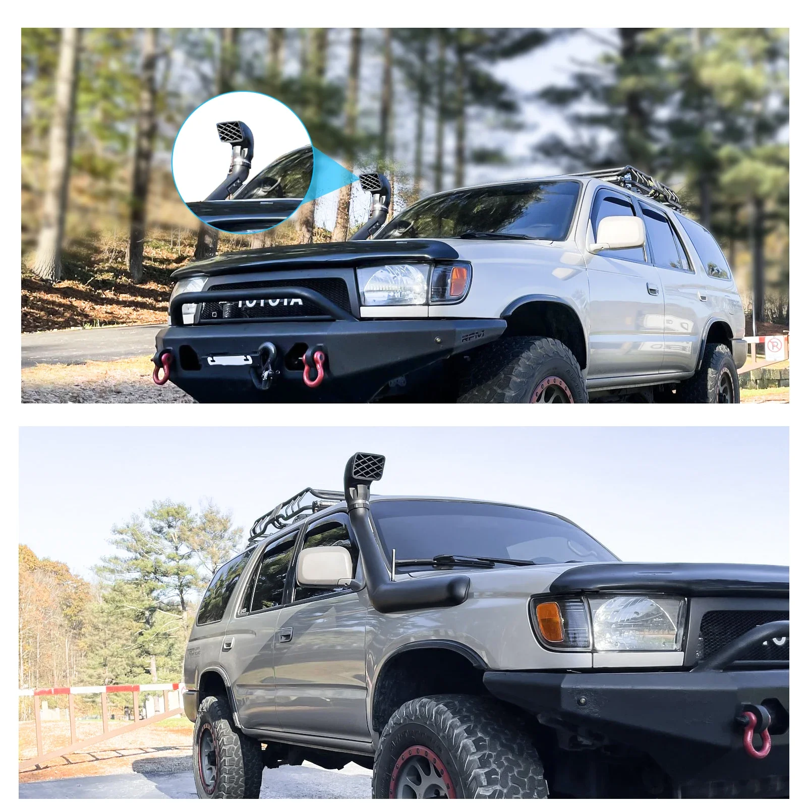 トヨタハイラックス165,167,172,176,1997-2004用シュノーケルキット 