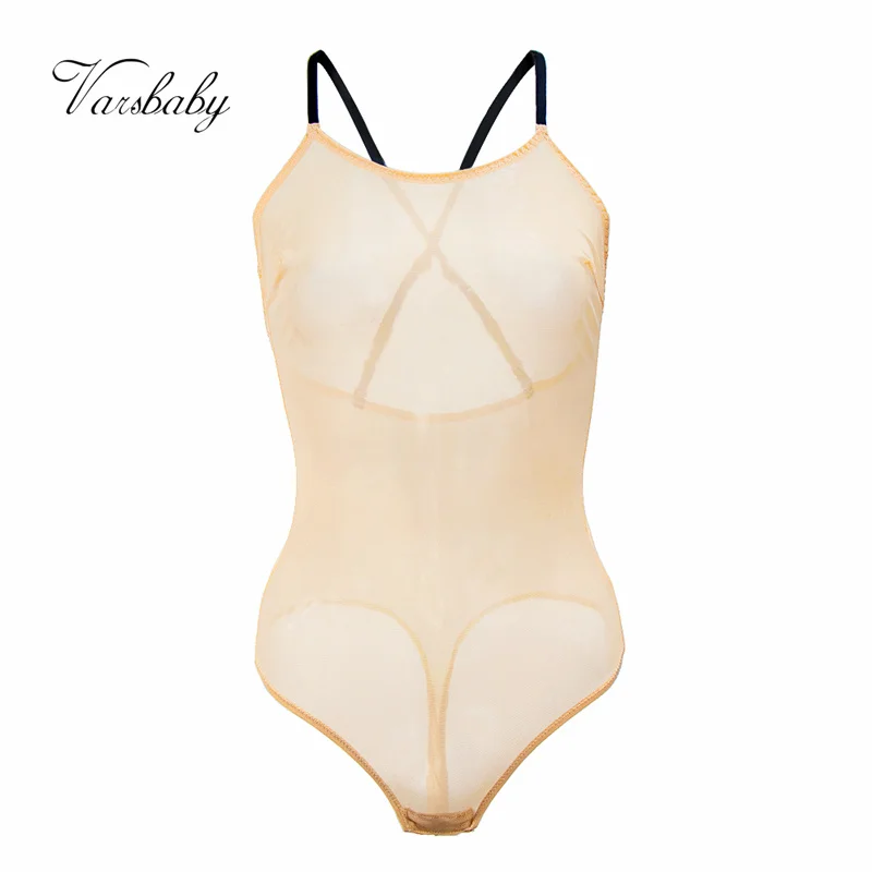 Women Summer Sexy Lingerie Ultra-thin Bodysuit Transparent Sling Unlined Underwear S-XXL size Varsbaby