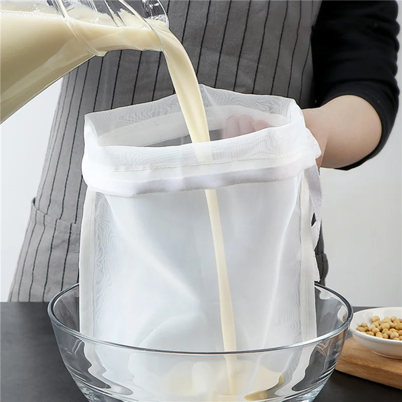 Food Grade Nylon Filter Bag Net 100/200/300 Mesh Tea Beer Milk Coffee Oil Filtration Strainer Kitchen Fabric Bags | Дом и сад