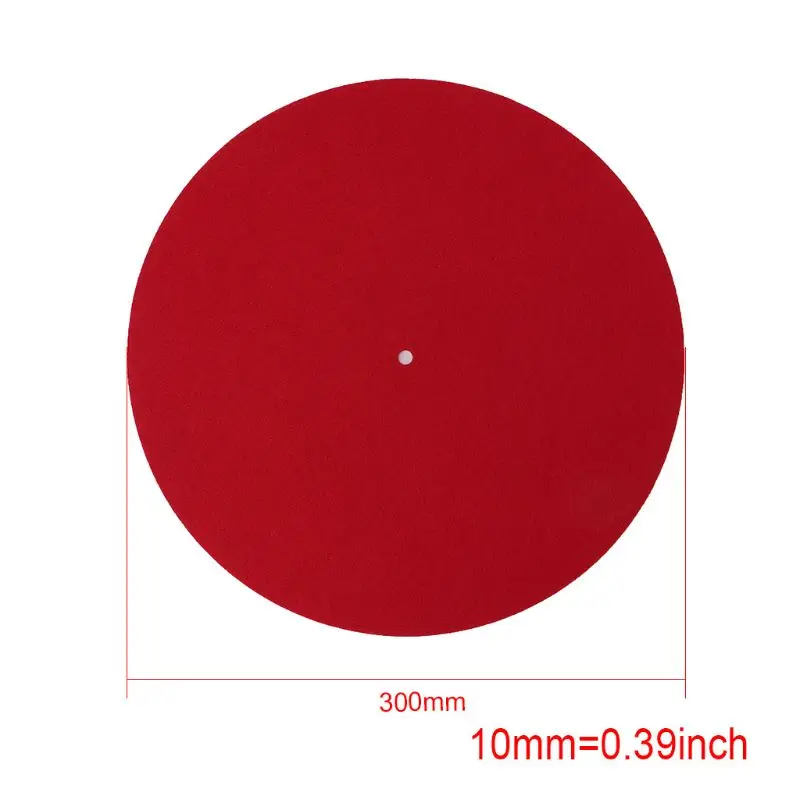 DX62 Felt Platter Vinyl Record Players Turntable Mat Audiophile 3mm Thick for Supporting Lighter Thinner Vinyl Records