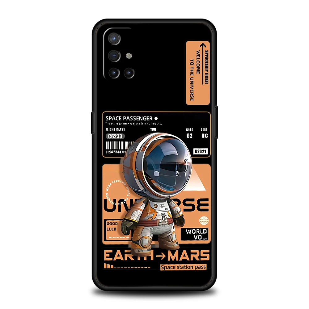 Astronaut-Themed Silicone Phone Case Cover in Stylish Design
