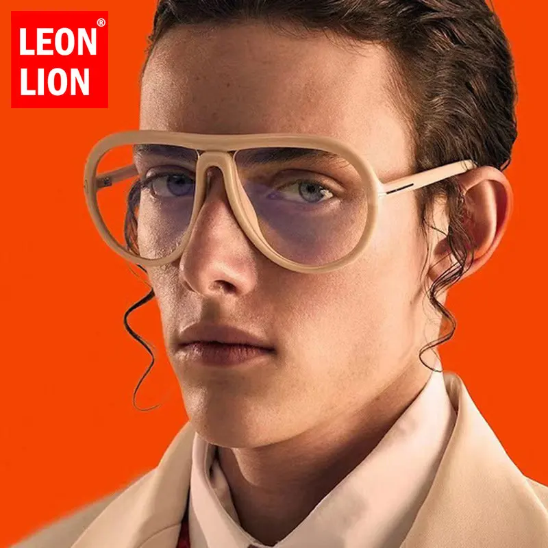 

Солнцезащитные очки LeonLion Y2K зеркальные для мужчин и женщин UV-400, 2023