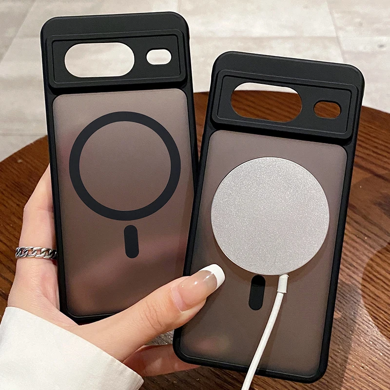 Magnetic Matte Acrylic Phone Case with Magsafe Wireless Charging Compatibility