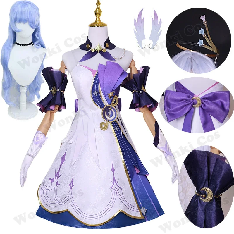 

Star Rail Robin Cosplay Costume Wig Hair for Women Party Dress Game Cosplay Outfits Full Set with Headwear