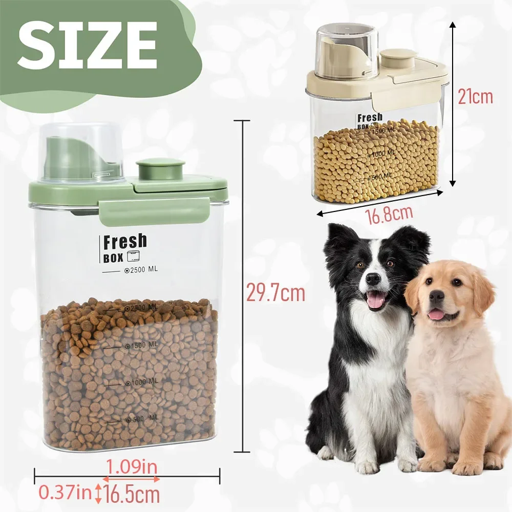 Pet Food Storage Container with Scoop 2