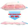 5 Pack Vacuum Storage Bag For Clothes Space Saving Air Pump Sealed Transparent Compression 40x60 60x80 80x120 Home Organizer 2